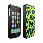 Wholesale iPhone 4S 4 Green Leopard Design Hard Case (Green Leopard)